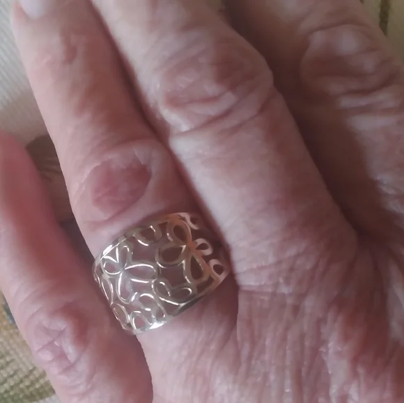 925 SS Butterfly/Floral Ring 😯 - Picture 6 of 10